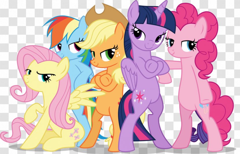 Rainbow Dash Rarity Pinkie Pie Twilight Sparkle Pony - Flower - Vector Transparent PNG