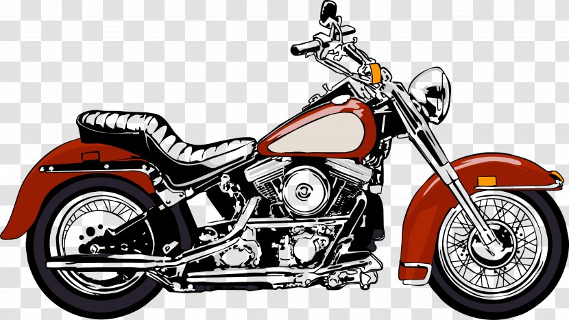 Motorcycle Accessories Engine Scooter Clip Art - Cartoon Transparent PNG