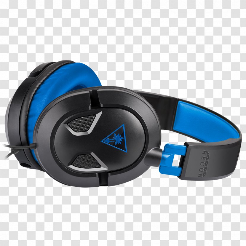 Turtle Beach Ear Force Recon 50P Microphone Corporation Headset - Video Games - Ps3 Wireless Blue Transparent PNG