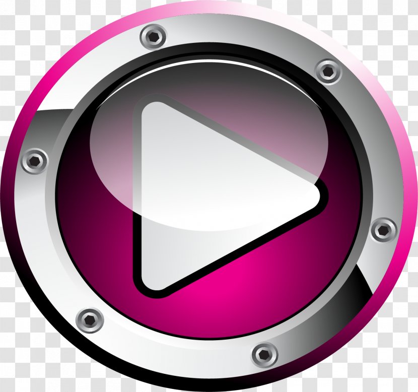 Purple Cartoon - Video - Circle Transparent PNG
