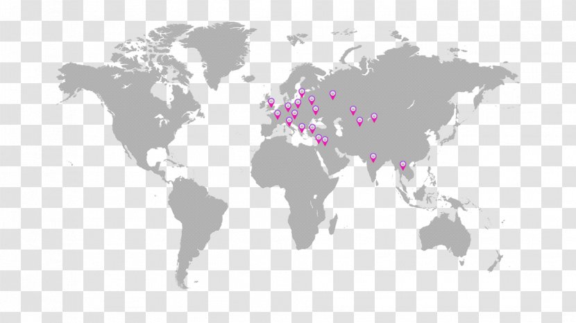 Globe World Map Flat Earth - Purple Transparent PNG
