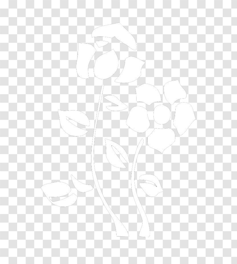 Feather Snowflake - Rectangle - Flowers Silhouette Transparent PNG