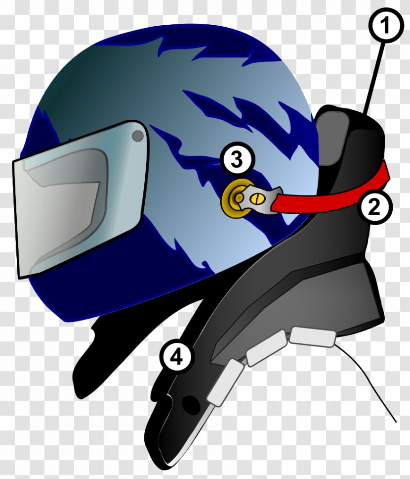 HANS Device Formula 1 Car Head Neck - Bicycle Helmet - And Transparent PNG