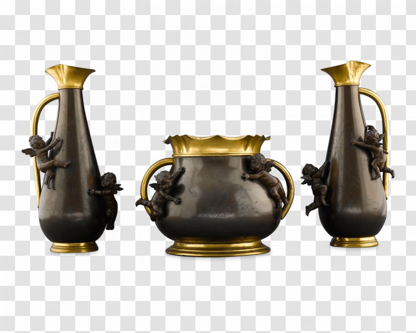 Garniture Vase Elkington & Co. Bronze Sculpture Sales - Drum Design Transparent PNG