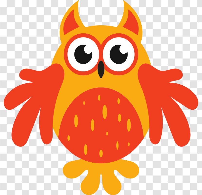 Cartoon Clip Art - Bird Of Prey - Flying Owl Transparent PNG