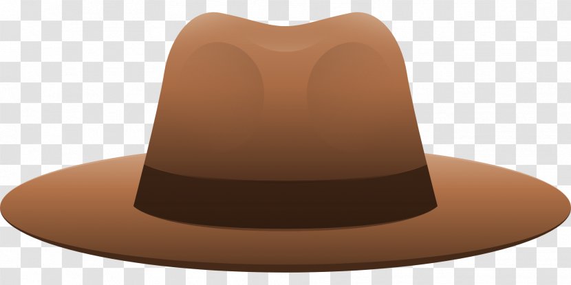Brown Fedora - Product - Hat Vector Transparent PNG
