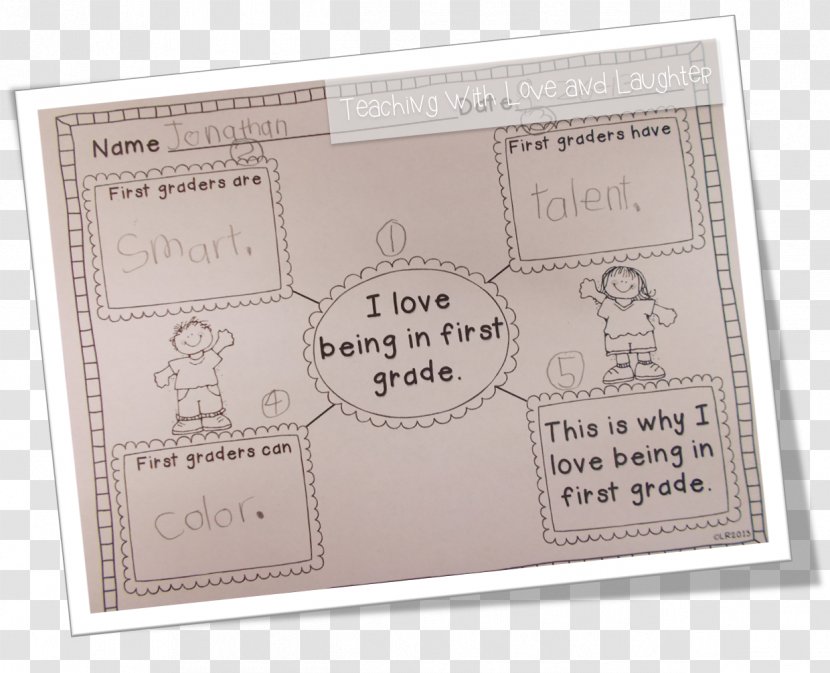 Paper Writing First Grade Kindergarten Text - Love - Cartoon Transparent PNG
