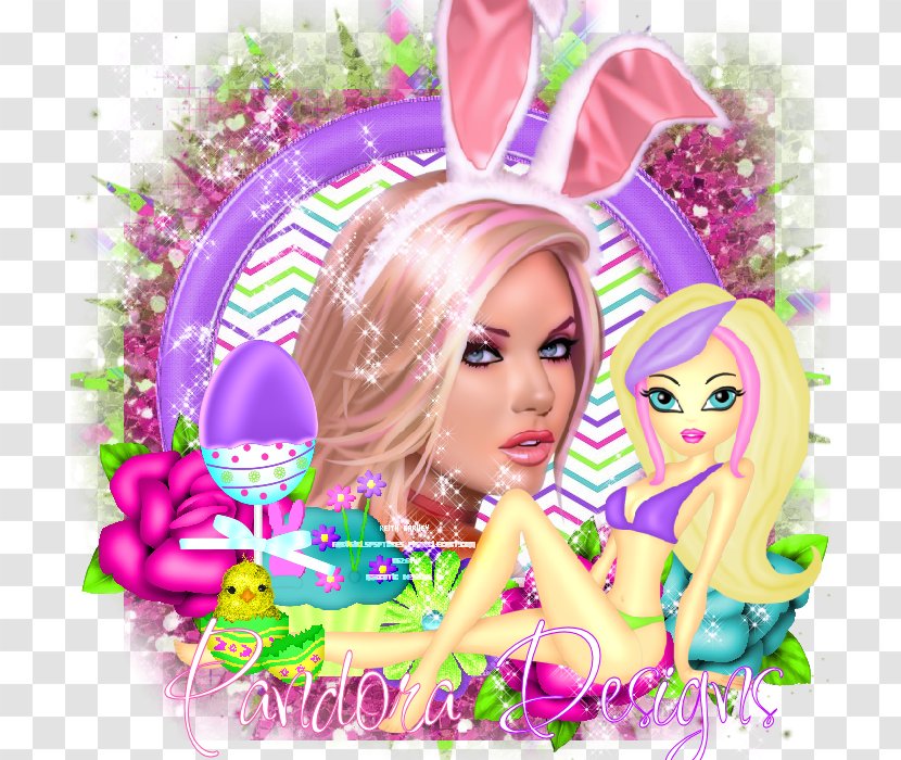 Easter Photomontage Pink M Character - Fiction Transparent PNG
