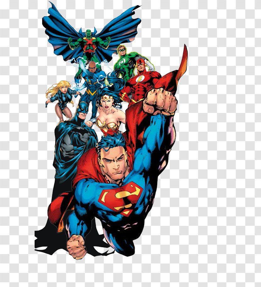 Superman Martian Manhunter Justice League Cartoon - Hero Transparent PNG