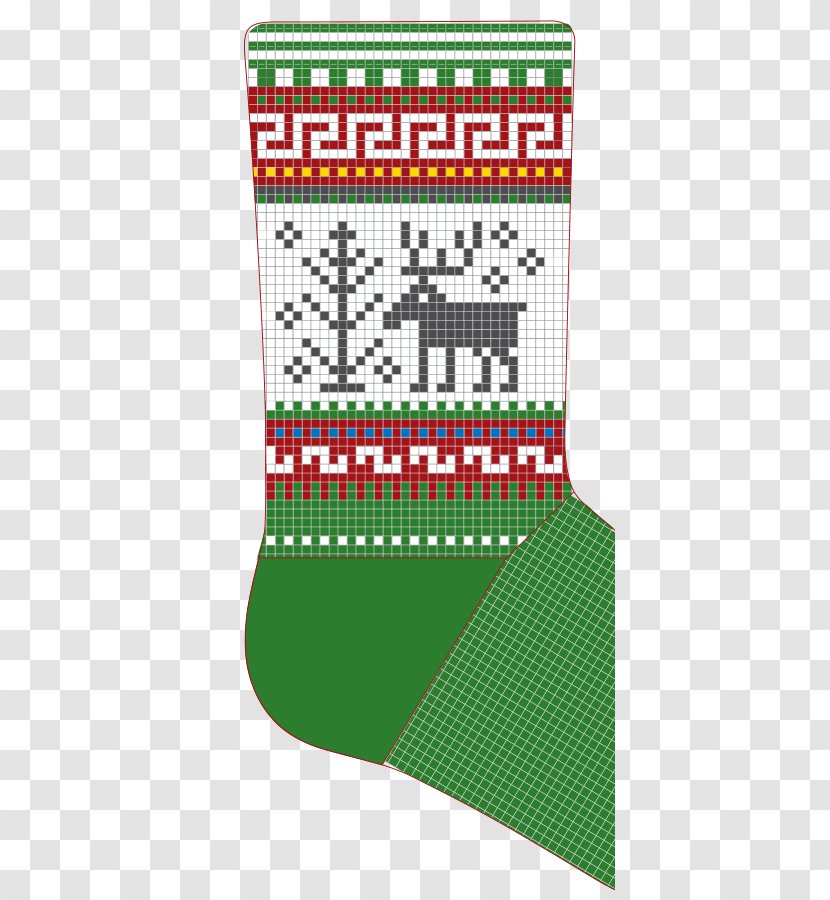 Knitting Pattern Do It Yourself Textile - Clothing - Christmas Stocking Transparent PNG