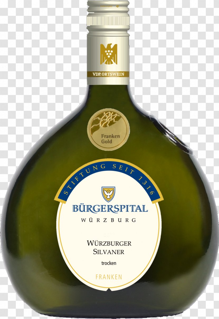 Riesling Bürgerspital Zum Heiligen Geist Silvaner Wine Würzburger Stein - Liqueur Transparent PNG