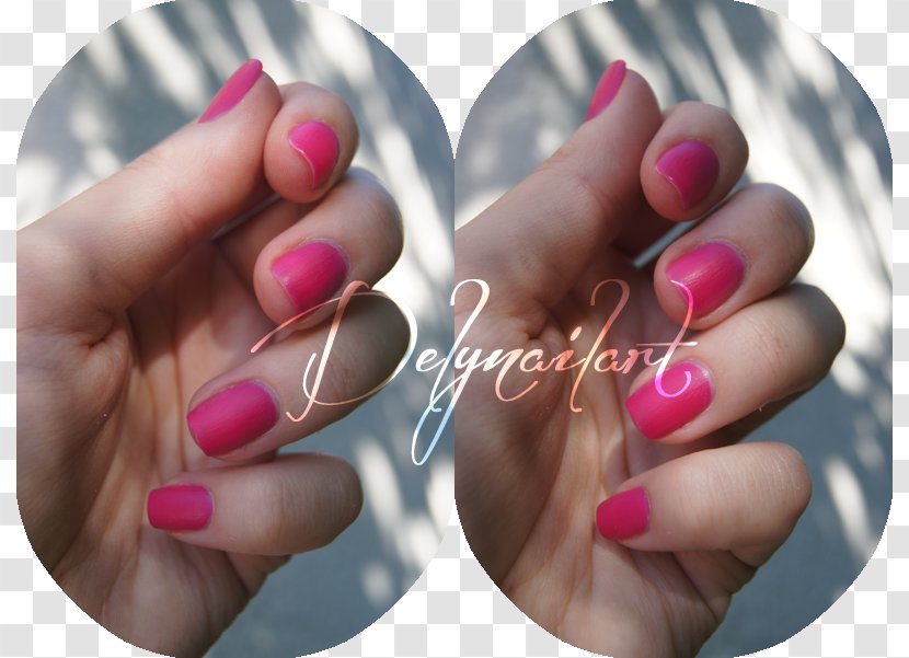 Manicure Nail Polish Hand Model Pink M - Finger Transparent PNG