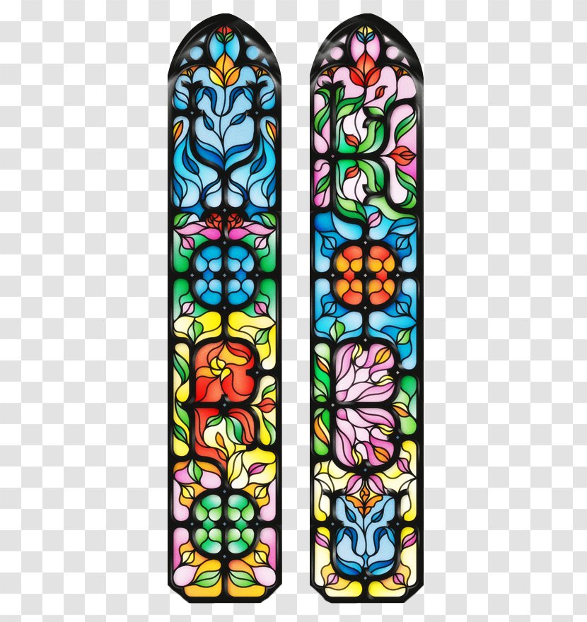 Window Stained Glass Drawing - Pencil - European-style Windows Pattern Transparent PNG