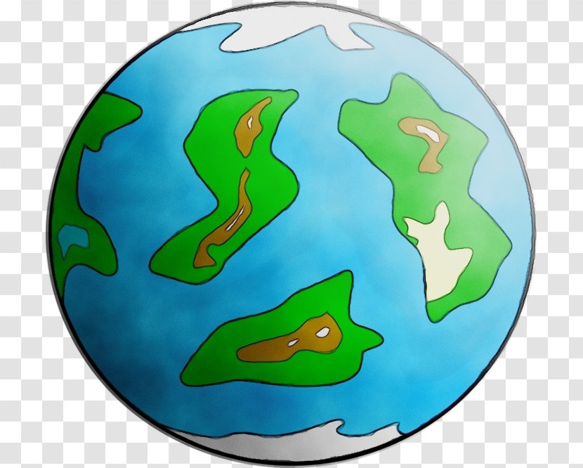 Green Earth - Wet Ink - Aqua Transparent PNG