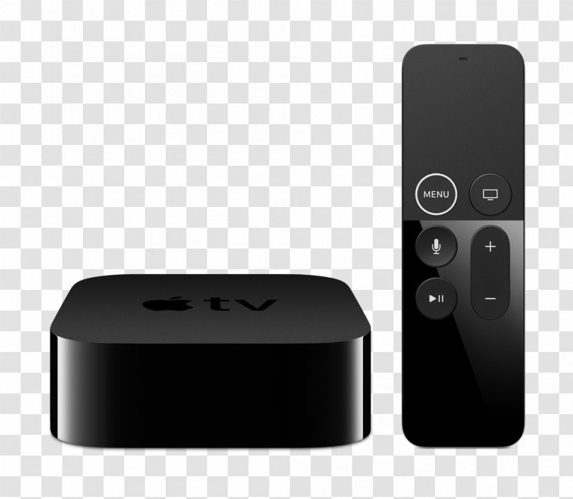 Apple TV (4th Generation) 4K Digital Media Player - Remote - Electronics Transparent PNG
