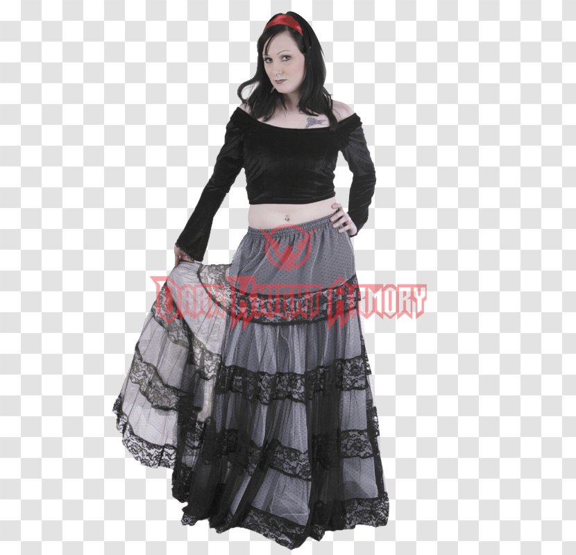 Skirt Dress Clothing Gothic Fashion Goth Subculture - Ball Gown - Long Transparent PNG