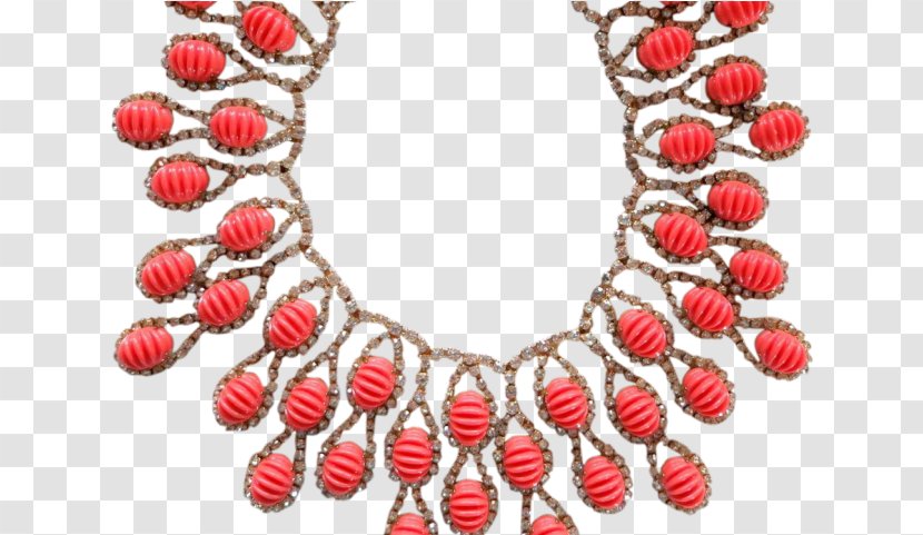 Coral Background - Necklace - Body Jewelry Making Transparent PNG