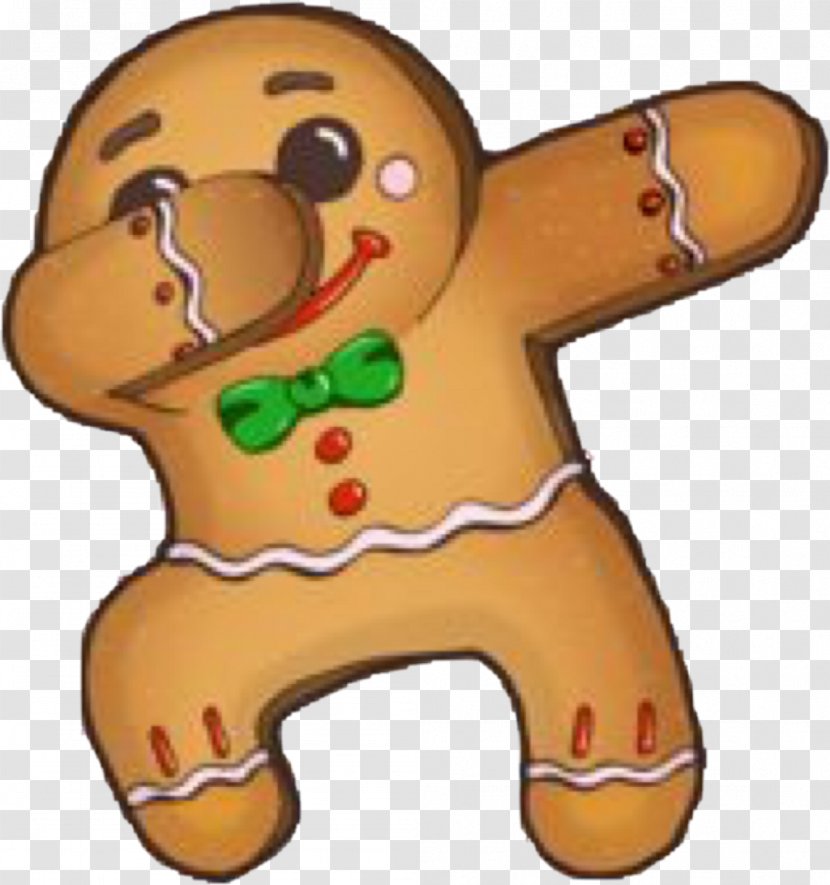 Gingerbread Man Dab T-shirt Christmas Cookie - Tshirt Transparent PNG