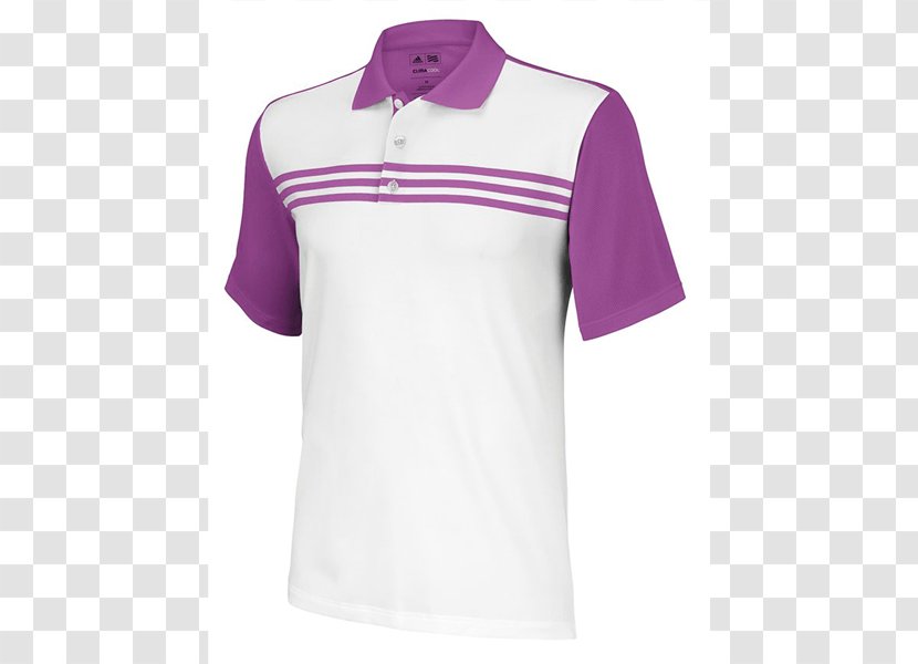 T-shirt Polo Shirt Sleeve Adidas Clothing - Purple - Color Stripes Transparent PNG