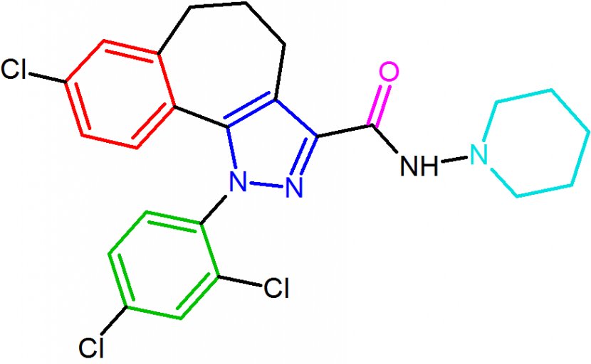 Cannabinoid Receptor Antagonist NESS-0327 Rimonabant Transparent PNG
