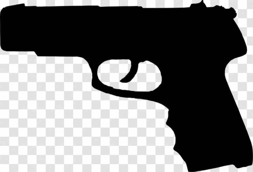 Firearm Pistol Handgun Silhouette - Heart Transparent PNG