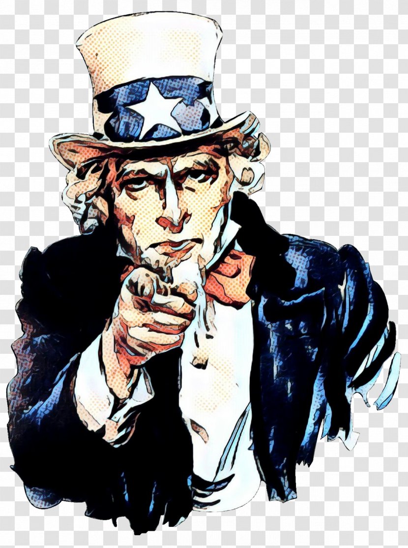 Uncle Sam Hat Background - Fictional Character - Gesture Costume Accessory Transparent PNG