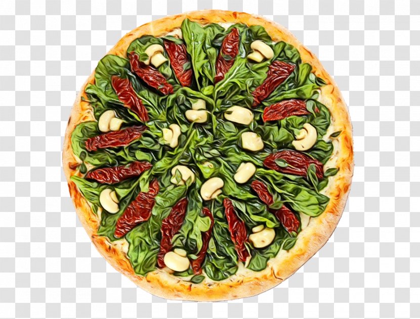Pizza Food Dish Cuisine Ingredient - Vegetable - Italian Vegetarian Transparent PNG