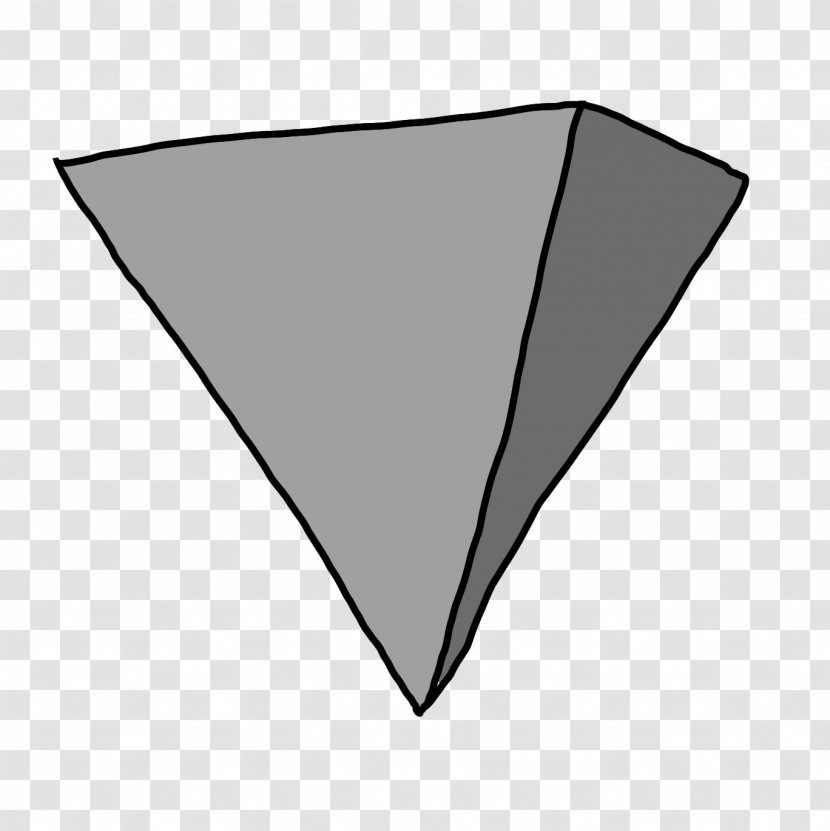 Triangle Point - Monochrome - Inverted Transparent PNG