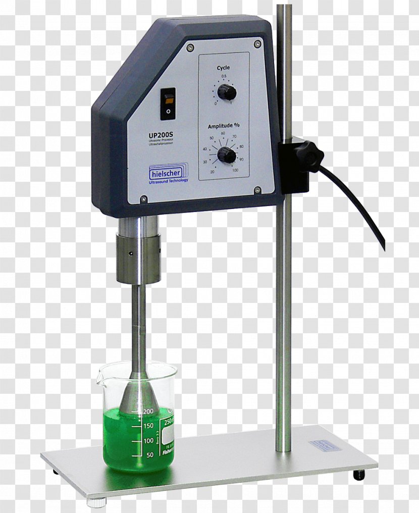 Ultrasound Sonication Homogenizer Sonotrode Liquid - Solvent In Chemical Reactions - Agitation Transparent PNG