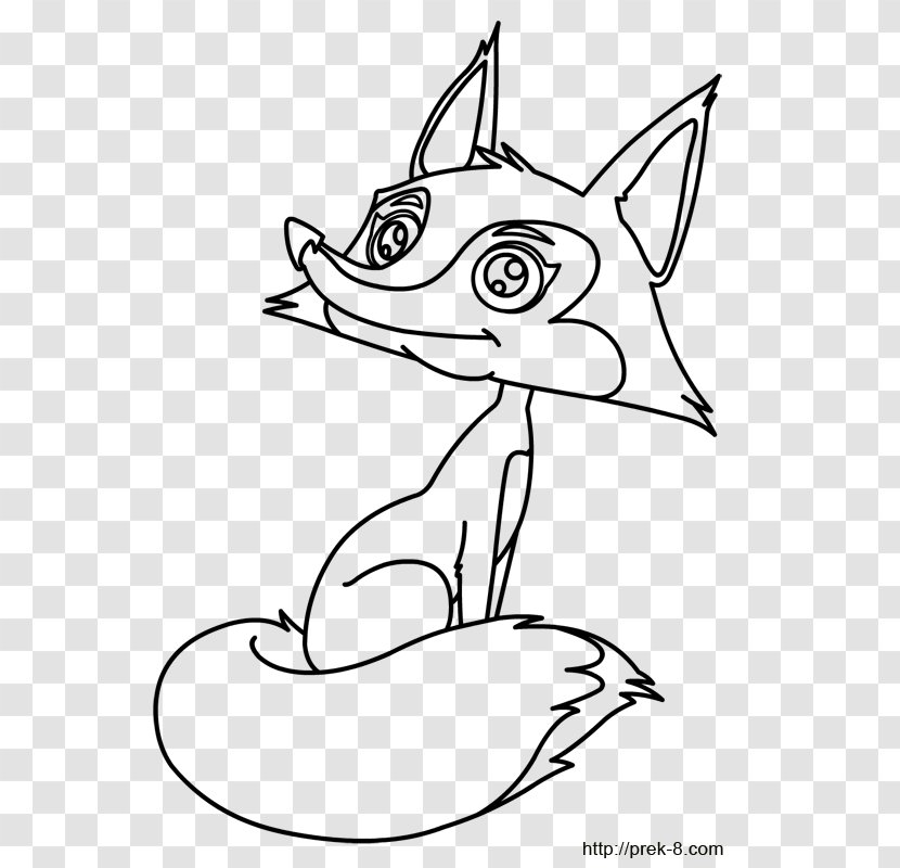 Drawing Fennec Fox Child Coloring Book - Cartoon Transparent PNG