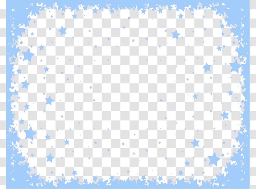 Blue Euclidean Vector Computer File - Area - Hand-painted Stars Border Transparent PNG