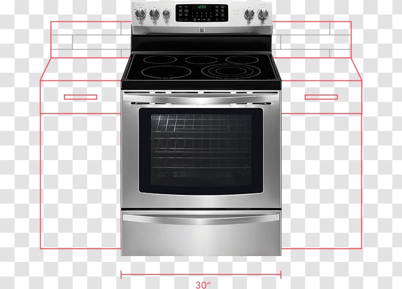 Electric Stove Cooking Ranges Kenmore Induction Gas - Selfcleaning Oven Transparent PNG