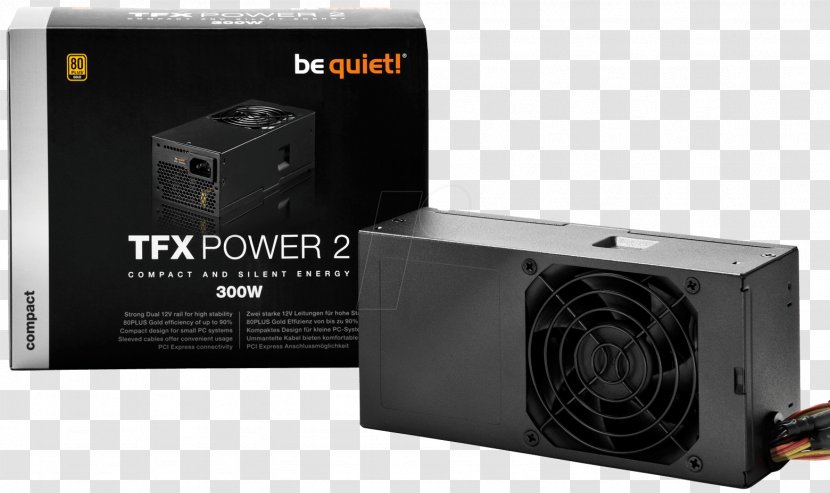 PC Power Supply Unit BeQuiet TFX 2 300 W 80 PLUS Bronze Be Quiet! Converters - Ac Adapter - Computer Transparent PNG