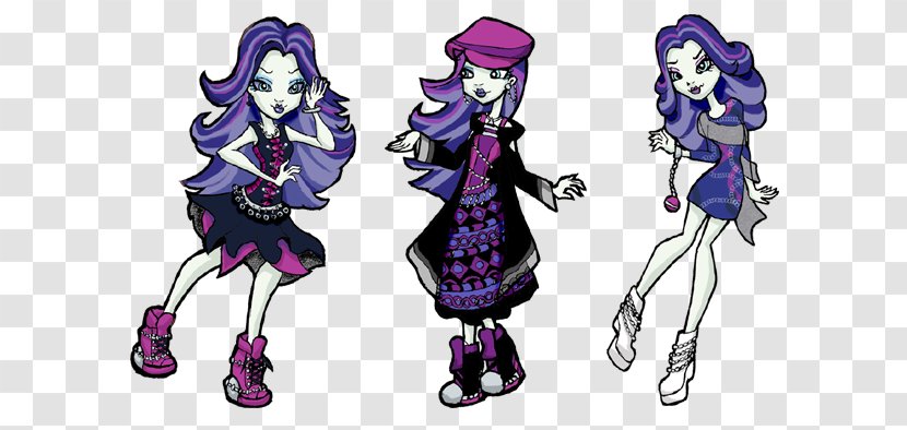 Monster High Spectra Vondergeist Daughter Of A Ghost Fan Art - Cartoon Transparent PNG