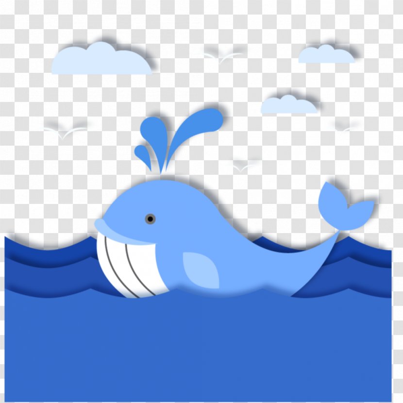 Whales Vector Graphics Image Cuteness - Sea - Ocean Cartoon Wave Transparent PNG