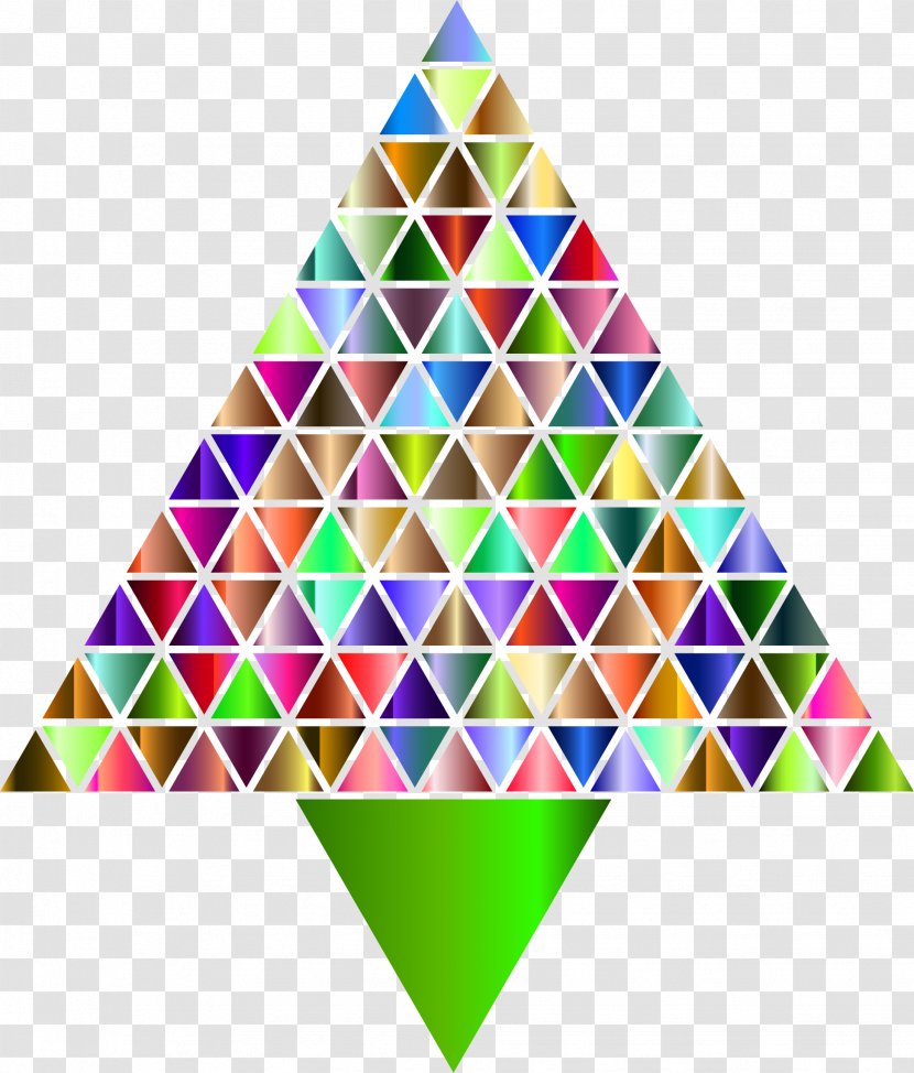 Christmas Tree Clip Art - Geometric Transparent PNG