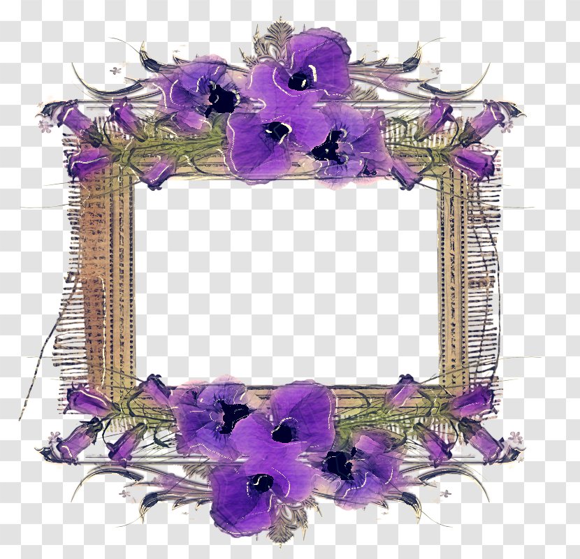 Purple Flower Wreath - Lavender - Hydrangea Dendrobium Transparent PNG