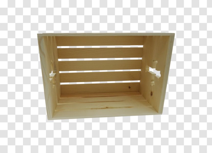 Handle Crate Drawer - Plywood - Design Transparent PNG
