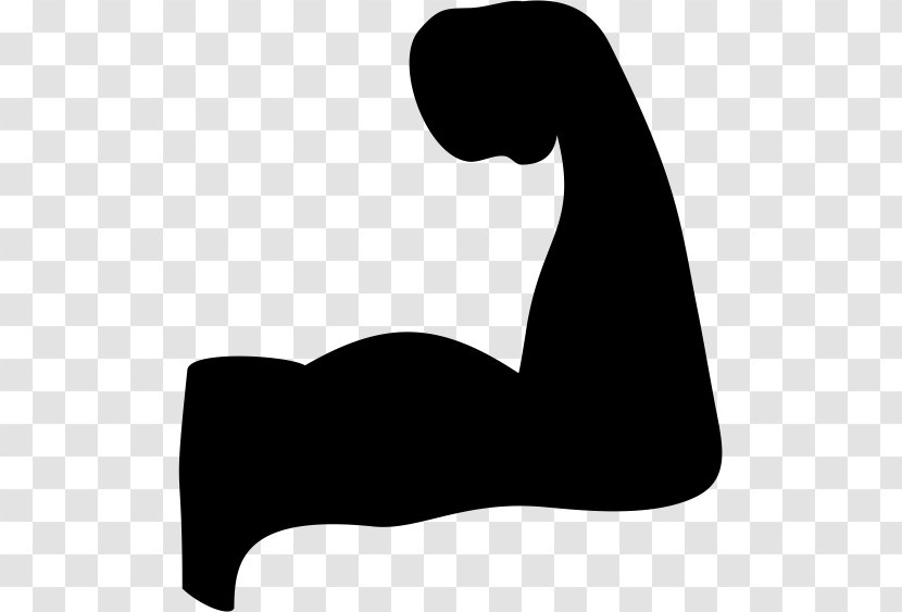 Computer Software Clip Art - Black And White - Bicep Transparent PNG