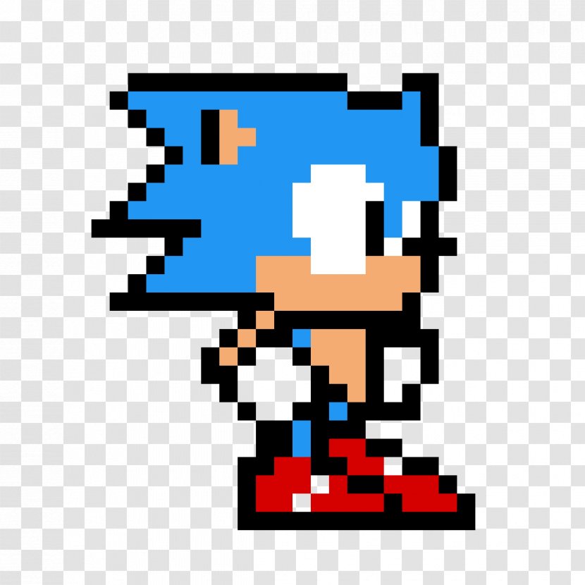 Minecraft Sonic Mania The Hedgehog Pixel Art - Exe Transparent PNG