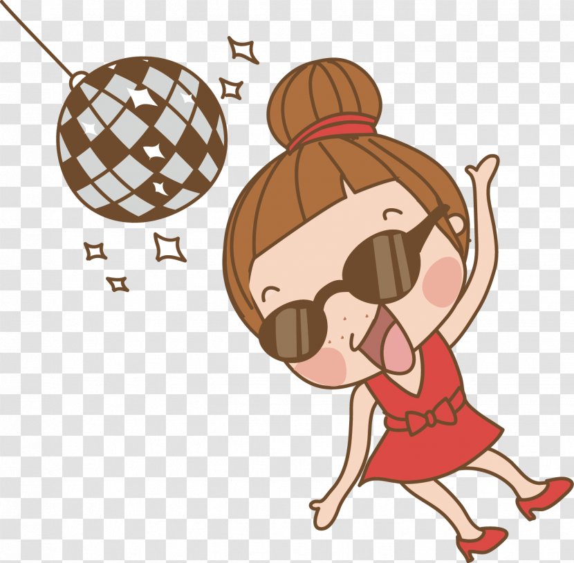 Image Cartoon Dance - Girl - Bailando Icon Transparent PNG