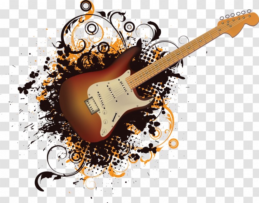 Acoustic Guitar Musical Instruments String - Flower - Electric Transparent PNG