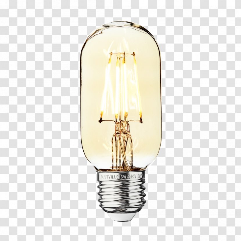 Light Bulb Cartoon - Lightemitting Diode - Fluorescent Lamp Compact Transparent PNG
