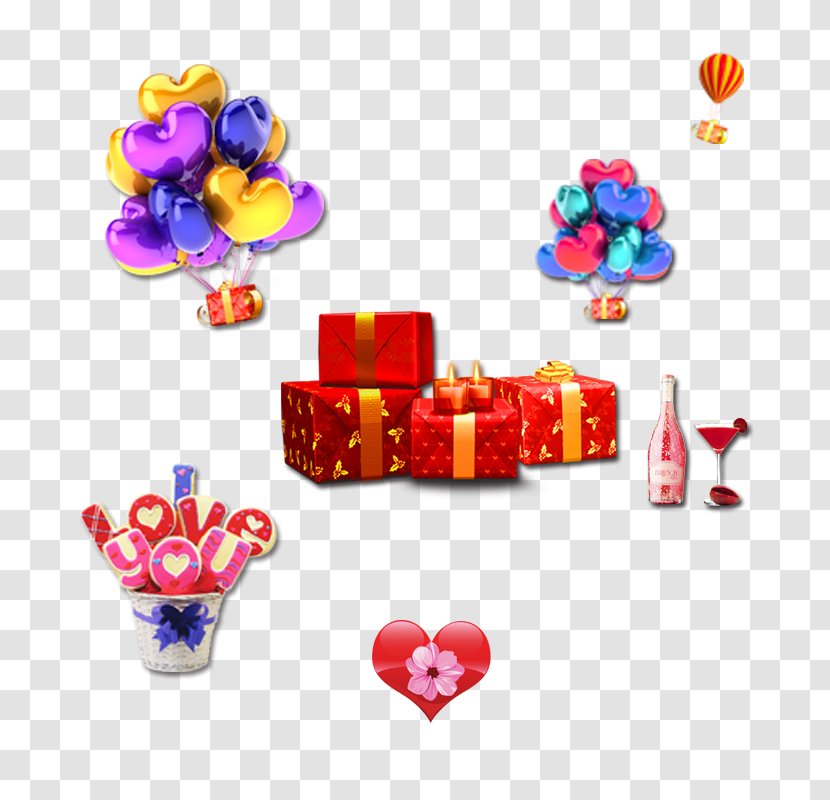 Balloon Gift Valentine's Day Computer File - Valentine S - Love Hot Air Transparent PNG