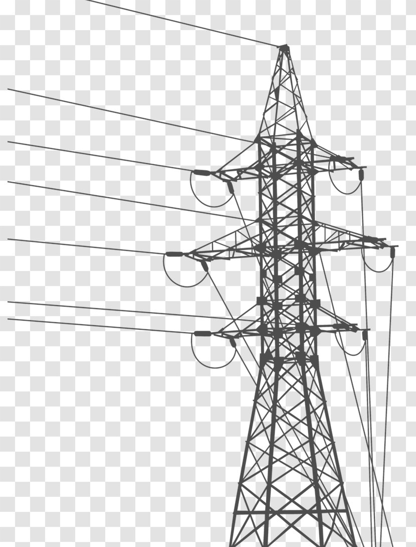 Overhead Power Line Electric Transmission Clip Art Tower High Voltage Transparent PNG