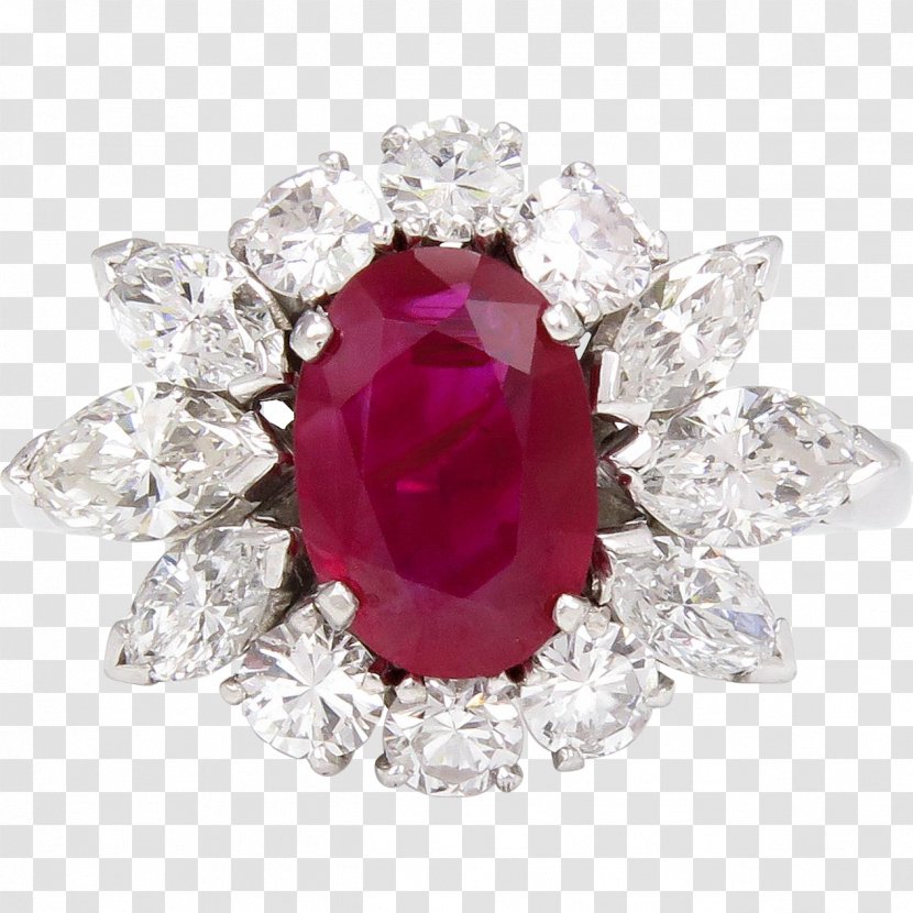 Ruby Sapphire Body Jewellery Diamond - Platinum Transparent PNG