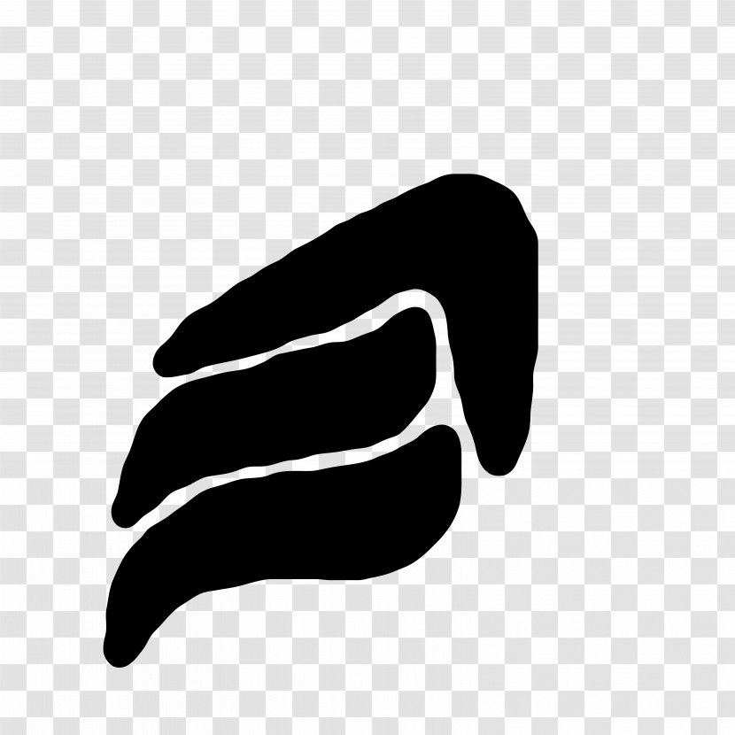 Logo Thumb Font - Black And White - Design Transparent PNG