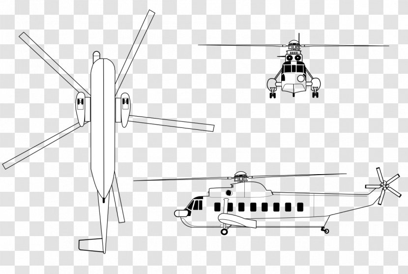 Sikorsky S-61 SH-3 Sea King Helicopter Westland S-92 - Aircraft Transparent PNG