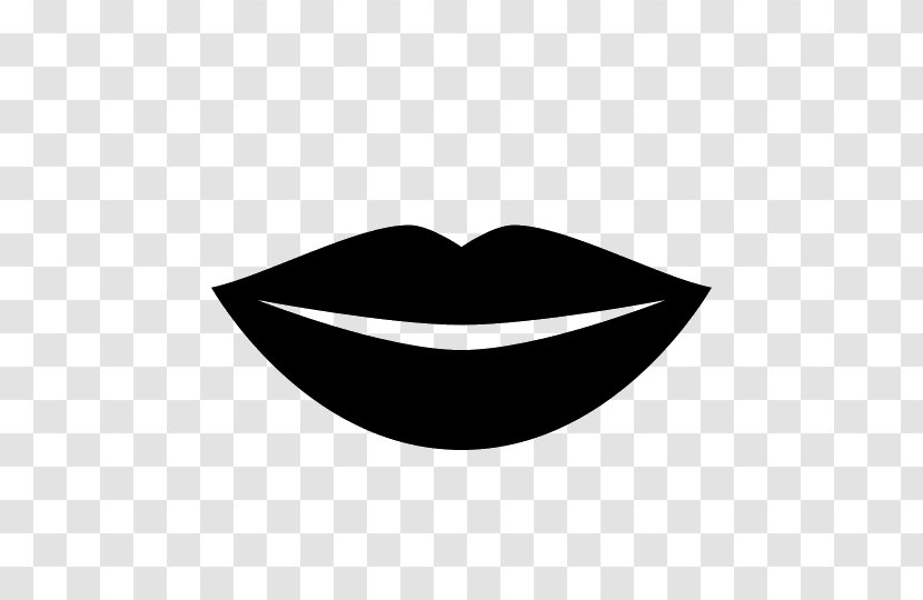 Lip Cosmetics Internet - Symbol - Black White Transparent PNG