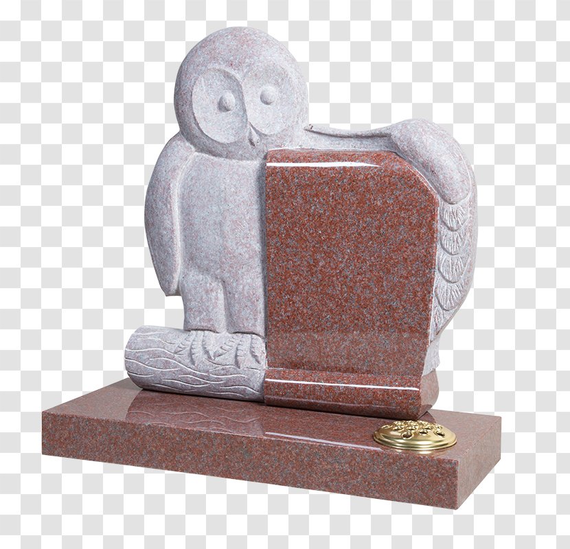 Headstone Memorial Rock Stone Carving Statue - Marble - Little Owl Transparent PNG